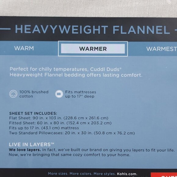 Cuddl Duds Heavyweight Flannel Queen Sheet Set Dog Toss Brushed Cotton Durable - Picture 6 of 9